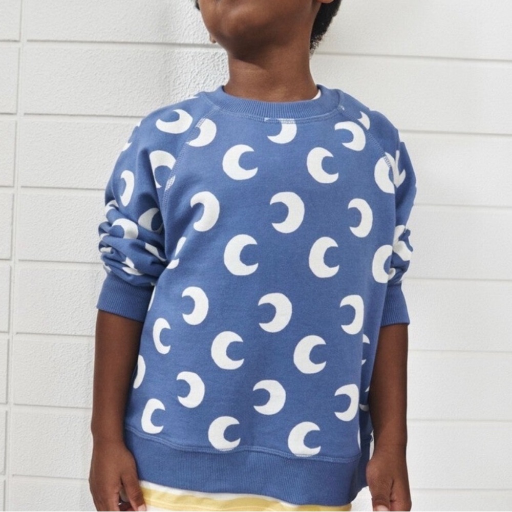 Hanna Andersson crescent moon terry sweatshirt